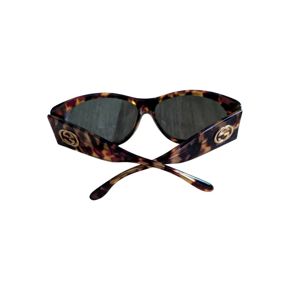 Gucci Sunglasses Tortoise Oversized Vintage 90s Y2K - Picture 2 of 16